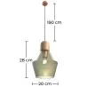 Lampada a sospensione - Stile Moderno e Cristallo - Hewl image 7