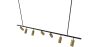 Lampadario a Sospensione Rail - 7 Faretti Dorati Orientabili - 140CM image 7