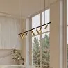 Lampadario a Sospensione Rail - 7 Faretti Dorati Orientabili - 140CM image 7