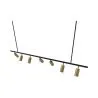 Lampadario a Sospensione Rail - 7 Faretti Dorati Orientabili - 140CM image 7