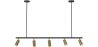 Lampadario a Sospensione Rail - 5 Faretti Dorati Orientabili - 110CM image 7