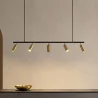 Lampadario a Sospensione Rail - 5 Faretti Dorati Orientabili - 110CM image 7