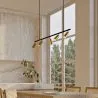 Lampadario a Sospensione Rail - 5 Faretti Dorati Orientabili - 110CM image 7