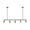 Lampadario a Sospensione Rail - 5 Faretti Dorati Orientabili - 110CM image 7
