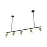 Lampadario a Sospensione Rail - 5 Faretti Dorati Orientabili - 110CM image 7