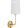 Lampada Applique da Parete - Oro con Paralume in Tela - Miu image 7