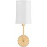 Lampada Applique da Parete - Oro con Paralume in Tela - Miu image 7