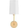 Lampada Applique da Parete - Oro con Paralume in Tela - Miu image 7