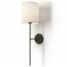 Lampada Applique da Parete - Nera con Paralume in Tela - Dena image 7