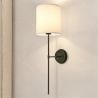 Lampada Applique da Parete - Nera con Paralume in Tela - Dena image 7