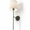 Lampada Applique da Parete - Nera con Paralume in Tela - Dena image 7
