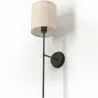 Lampada Applique da Parete - Nera con Paralume in Tela - Dena image 7