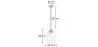 Lampada da soffitto - Lampada a sospensione - Vetro e metallo - Amaia image 7