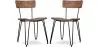 Confezione di 2 sedie da pranzo in legno - Design industriale - Hairpin image 7
