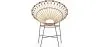Sedia rotonda da esterno in rattan sintetico - Design Boho Bali - Elsa image 7