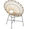 Sedia rotonda da esterno in rattan sintetico - Design Boho Bali - Elsa image 7