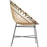 Sedia rotonda da esterno in rattan sintetico - Design Boho Bali - Elsa image 7