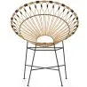 Sedia rotonda da esterno in rattan sintetico - Design Boho Bali - Elsa image 7