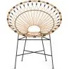 Sedia rotonda da esterno in rattan sintetico - Design Boho Bali - Elsa image 7