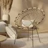 Sedia rotonda da esterno in rattan sintetico - Design Boho Bali - Elsa image 7
