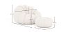 Poltrona Pouf Imbottita - Bouclé Bianco - Rubi image 7