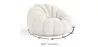 Poltrona Pouf Imbottita - Bouclé Bianco - Rubi image 7