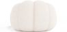 Poltrona Pouf Imbottita - Bouclé Bianco - Rubi image 7