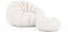 Poltrona Pouf Imbottita - Bouclé Bianco - Rubi image 7