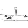 Lampadario - Lampada Flexo - 3 bracci - George image 7