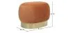 Pouf Sgabello - Velluto e Metallo - Luxe image 7