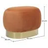 Pouf Sgabello - Velluto e Metallo - Luxe image 7