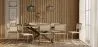 Confezione Tavolo da pranzo in legno di design industriale (220 cm) e 8 sedie da pranzo in rattan - Bruna image 7