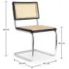 Confezione Tavolo da pranzo in legno di design industriale (220 cm) e 8 sedie da pranzo in rattan - Bruna image 7