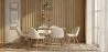 Confezione Tavolo da pranzo di design industriale da 150 cm e 6 sedie da pranzo imbottite in bouclé - Evelyne image 7