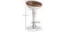 Sgabello rotondo in metallo - Stile Aviator - 70 cm - Aviator image 7