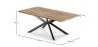 Confezione Tavolo da pranzo di design industriale in legno (200 cm) e 8 sedie da pranzo imbottite in bouclé - Evelyne image 7