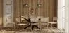 Confezione Tavolo da pranzo in legno di design industriale (200 cm) e 8 sedie in rattan - Bruna image 7