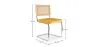 Confezione Tavolo da pranzo in legno di design industriale (220 cm) e 8 sedie da pranzo in rattan - Rivestimento in velluto - Martha image 7