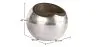 Sedia da salotto - Sedia a sfera in pelle e metallo - Circle image 7