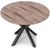 Tavolo da pranzo rotondo - Industriale - Legno e metallo - Bayron image 7