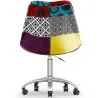 Sedia da Ufficio Girevole - Tappezzeria Patchwork - Ray  image 7
