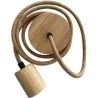 Cavo Lampadario a Sospensione in Iuta e Legno - 200cm - Hanz image 7