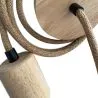 Cavo Lampadario a Sospensione in Iuta e Legno - 200cm - Hanz image 7