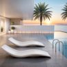Lettino da piscina di design - Bianco opaco - Hero image 7