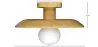 Lampada da Soffitto - Plafoniera in Legno - Richmon image 7