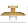 Lampada da Soffitto - Plafoniera in Legno - Richmon image 7