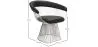 Sedia da pranzo con braccioli - Pelle e metallo - Barrel image 7