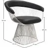 Sedia da pranzo con braccioli - Pelle e metallo - Barrel image 7