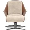 Poltrona Design Contemporaneo Rivestita con Poggiapiedi - Asher image 7