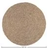 Tappeto rotondo in iuta - Boho Bali - 120 CM - Yuri image 7